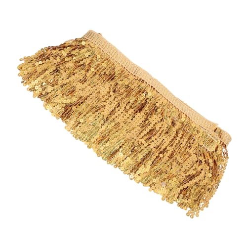 GALPADA Tassel Paillettenborte für Latin Dance Kostüme Lange Fransenborte Gold Vielseitig Einsetzbar für Nähprojekte Deko und Kleidung GALPADA Tassel Paillettenborte für Latin Dance Kostüme Lange Fransenborte Gold Vielseitig Einsetzbar für Nähprojekte Deko und Kleidung von GALPADA