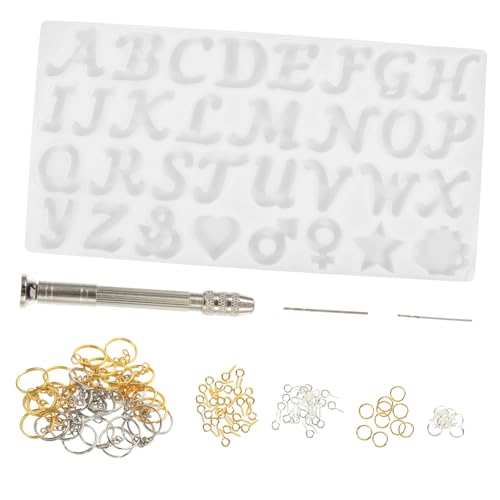 GALPADA Teiliges Alphabet Silikon Schlüsselanhänger Formset DIY Schmuck Gießform für Anhänger und Kreative Bastelprojekte von GALPADA