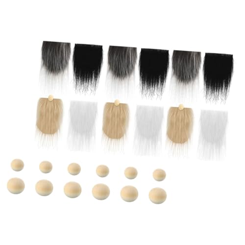 GALPADA Teiliges Gnome mit Holzperlen Weiche Polyester -accessoires für DIY Wichtel Basteln Langlebig Hautfreundlich Vielseitig für Weihnachtsdeko und Kreative Zwergenfiguren von GALPADA