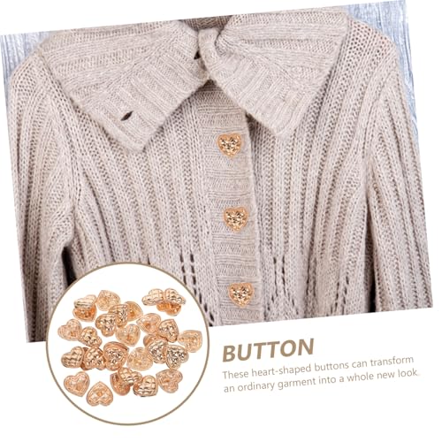 GALPADA Teiliges Goldene Metallknöpfe in Herzform Kreative DIY Knöpfe zum Annähen für Blazer Hemden Mäntel und Kleidung Langlebige Legierte Modeknöpfe für Modische Akzente GALPADA Teiliges Goldene Metallknöpfe in Herzform Kreative DIY Knöpfe zum Annähen für Blazer Hemden Mäntel und Kleidung Langlebige Legierte Modeknöpfe für Modische Akzente von GALPADA