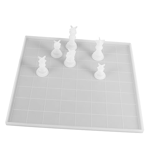 GALPADA Teiliges Internationales Schach Silikonform Flexible und Transparente Epoxidharz Gießform für DIY Schachfiguren und Schachbrett Wiederverwendbar Leicht zu Reinigen Einfache von GALPADA