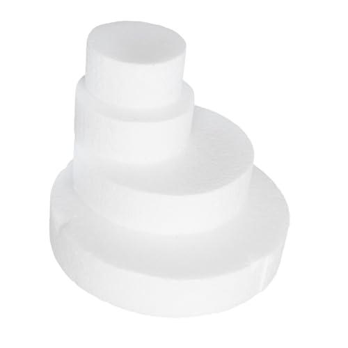 GALPADA Teiliges Lagiges Schaumstoff Kuchenmodell Rund Wiederverwendbar für Tortendekoration Fondant Icing Übung DIY Bastelbedarf Weiße Kreise GALPADA Teiliges Lagiges Schaumstoff Kuchenmodell Rund Wiederverwendbar für Tortendekoration Fondant Icing Übung DIY Bastelbedarf Weiße Kreise von GALPADA