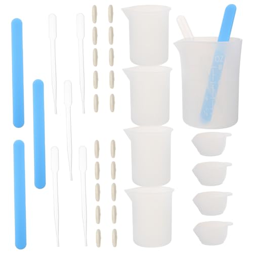 GALPADA Teiliges Silikon Messbecher Set für Epoxidharz DIY Basteln Kleine Messbecher und Rührstäbe Wiederverwendbar Einfach zu Reinigen für Harzmischung und Farbtonanpassung GALPADA Teiliges Silikon Messbecher Set für Epoxidharz DIY Basteln Kleine Messbecher und Rührstäbe Wiederverwendbar Einfach zu Reinigen für Harzmischung und Farbtonanpassung von GALPADA