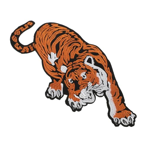 GALPADA Tiger Aufnäher für Kleidung Gestickter Tiger Applikation Patch Einfach zu Nähen Hochwertiger für DIY Projekte für Anlässe Geeignet von GALPADA
