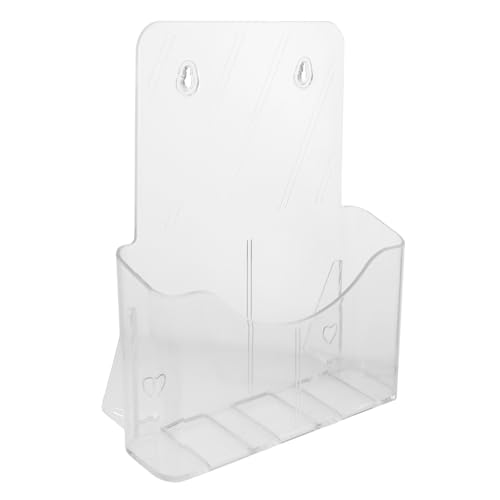 GALPADA Tisch Broschürenhalter aus Acryl Wandmontierter Prospektständer für Dokumente für Büroorganisation und Präsentationen Stabil und Langlebig von GALPADA