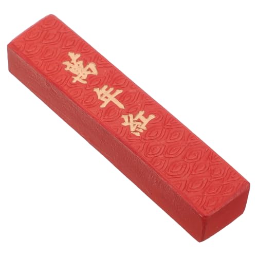 GALPADA Traditioneller Chinesischer Tintenblock Handgefertigt Roter Tintenstab für Kalligraphie und Malerei Geeignet für Schüler Lehrer Malbegeisterte GALPADA Traditioneller Chinesischer Tintenblock Handgefertigt Roter Tintenstab für Kalligraphie und Malerei Geeignet für Schüler Lehrer Malbegeisterte von GALPADA