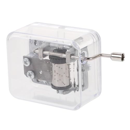 GALPADA Transparente DIY Handkurbel Spieluhr Musikbox aus Mechanische Mini Musikdose ohne Batterien Tischdekoration und für Geburtstage und Feste GALPADA Transparente DIY Handkurbel Spieluhr Musikbox aus Mechanische Mini Musikdose ohne Batterien Tischdekoration und für Geburtstage und Feste von GALPADA