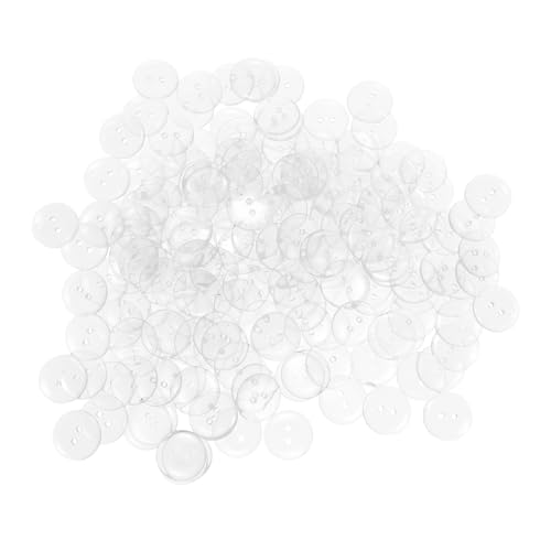 GALPADA Transparente Resin Knöpfe Zwei Nähen DIY Basteln Kleidung Knöpfe für Hemden Mantel Jacke Dekoratives Zubehör von GALPADA