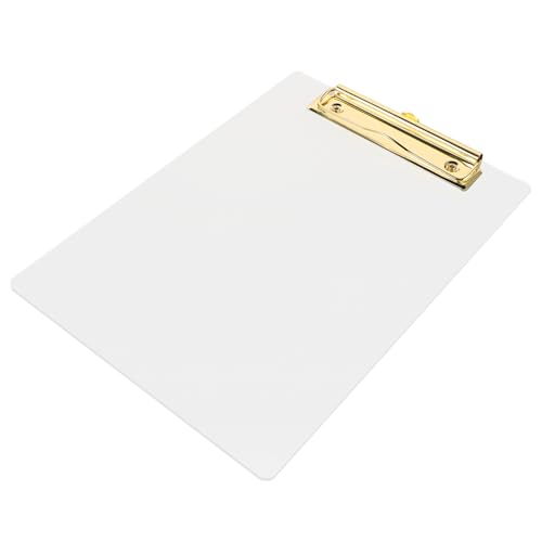GALPADA Transparente Schreibunterlage für Schule Büro und Zuhause Robustes Schreibbrett mit Clip für Effizientes Arbeiten und Lernen von GALPADA