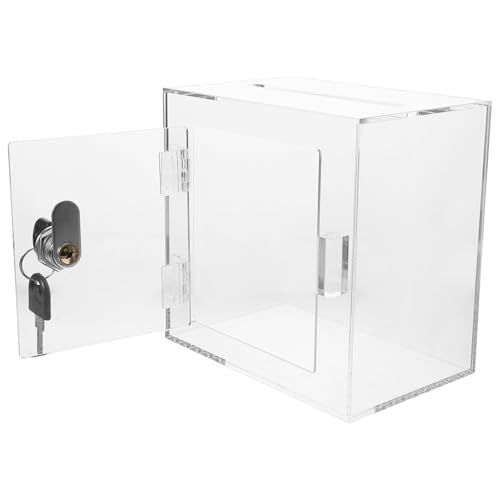 GALPADA Transparente Spendenbox mit Schloss Acryl Voting Box für Fundraising Praktische Vorschlagsbox für Hochzeiten und Veranstaltungen GALPADA Transparente Spendenbox mit Schloss Acryl Voting Box für Fundraising Praktische Vorschlagsbox für Hochzeiten und Veranstaltungen von GALPADA