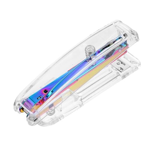 GALPADA Transparenter Kunststoff Hefter Stabiler Handtacker für Büro und Zuhause Praktischer Schreibtisch Tacker mit Standardgröße Langlebig und Einfach zu Bedienen für Schüler und GALPADA Transparenter Kunststoff Hefter Stabiler Handtacker für Büro und Zuhause Praktischer Schreibtisch Tacker mit Standardgröße Langlebig und Einfach zu Bedienen für Schüler und von GALPADA