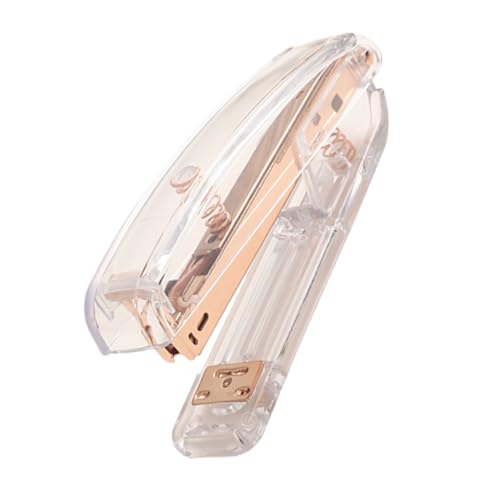 GALPADA Transparenter Rosegold Bürohefter Praktisches Heftgerät Leicht Handlich Für Schule Büro Zuhause Vielseitiges Buchbindewerkzeug Für Bündelung GALPADA Transparenter Rosegold Bürohefter Praktisches Heftgerät Leicht Handlich Für Schule Büro Zuhause Vielseitiges Buchbindewerkzeug Für Bündelung von GALPADA