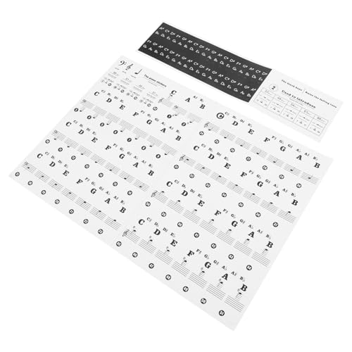 GALPADA Transparentes Dünnes Piano Keyboard Sticker Abnehmbar Klebefrei Einfach zu Kleben Entfernen Geeignet für Anfänger und Musikunterricht Fördert Schnelle Notenlernfortschritte GALPADA Transparentes Dünnes Piano Keyboard Sticker Abnehmbar Klebefrei Einfach zu Kleben Entfernen Geeignet für Anfänger und Musikunterricht Fördert Schnelle Notenlernfortschritte von GALPADA