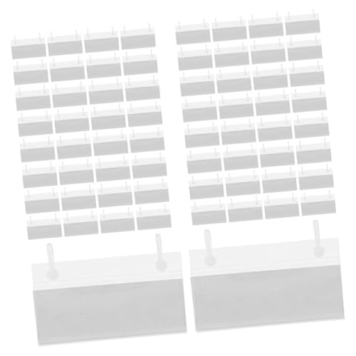 GALPADA Transparentes Etikettenhalter Kunststoff mit Schnappverschluss für Preisschilder und Warenkennzeichnung Wiederverwendbar Geeignet für Supermärkte Drahtregale Lager und GALPADA Transparentes Etikettenhalter Kunststoff mit Schnappverschluss für Preisschilder und Warenkennzeichnung Wiederverwendbar Geeignet für Supermärkte Drahtregale Lager und von GALPADA