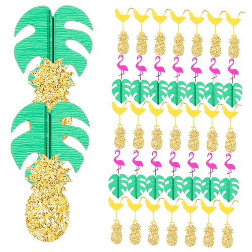 GALPADA Tropisches Hawaii Party Konfetti Bunte Tischstreudeko mit Flamingo Ananas Monstera Palmenblättern für Geburtstagsfeiern Strandpartys Babyparty und GALPADA Tropisches Hawaii Party Konfetti Bunte Tischstreudeko mit Flamingo Ananas Monstera Palmenblättern für Geburtstagsfeiern Strandpartys Babyparty und von GALPADA