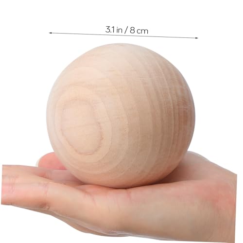 GALPADA Unlackierte Holzkugel Massiver Rundholzball Robustem Vollholz für Diy Bastelprojekte Unterrichtshilfe und Kreative Handwerksarbeiten GALPADA Unlackierte Holzkugel Massiver Rundholzball Robustem Vollholz für Diy Bastelprojekte Unterrichtshilfe und Kreative Handwerksarbeiten von GALPADA