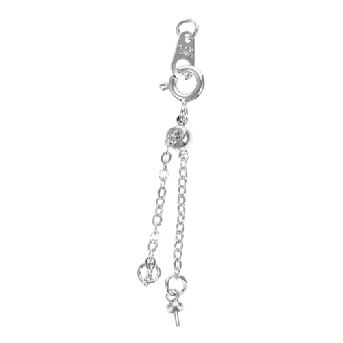 GALPADA Verstellbare Halskettenverlängerung mit Rundem Karabinerverschluss Hochwertige DIY Schmuckzubehör Kette für Armband und Halskettenverlängerung Einfache Montage Vielseitig von GALPADA