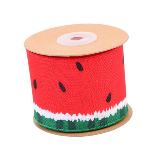 GALPADA Wassermelonen geschenkband Breit Yards DIY Schleifenband für Basteln Dekoration Party Hochzeit Geschenkverpackung Kreative Stoffbandrolle von GALPADA