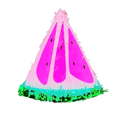 GALPADA Wassermelonenförmige Piñata Handgefertigtes Partyspiel für Geburtstagsfeiern Mexikanische Fiesta und Feiertage Gefüllt mit Süßigkeiten für Kreative Dekorationen GALPADA Wassermelonenförmige Piñata Handgefertigtes Partyspiel für Geburtstagsfeiern Mexikanische Fiesta und Feiertage Gefüllt mit Süßigkeiten für Kreative Dekorationen von GALPADA