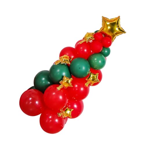 GALPADA Weihnachtliche Luftballon Deko mit und Grünem Latex Weihnachtsbaum Einfache Montage Bunte Party Dekoration für Weihnachtsfeier Festliche Foto Requisiten Lebendige Farbakzente GALPADA Weihnachtliche Luftballon Deko mit und Grünem Latex Weihnachtsbaum Einfache Montage Bunte Party Dekoration für Weihnachtsfeier Festliche Foto Requisiten Lebendige Farbakzente von GALPADA
