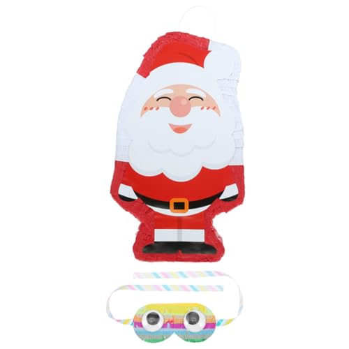 GALPADA Weihnachtliche Santa Claus Pinata aus Leichte Partydekoration mit Lebendigem Design Augenmaske für Weihnachtsfeiern und Festliche Kinderpartys von GALPADA
