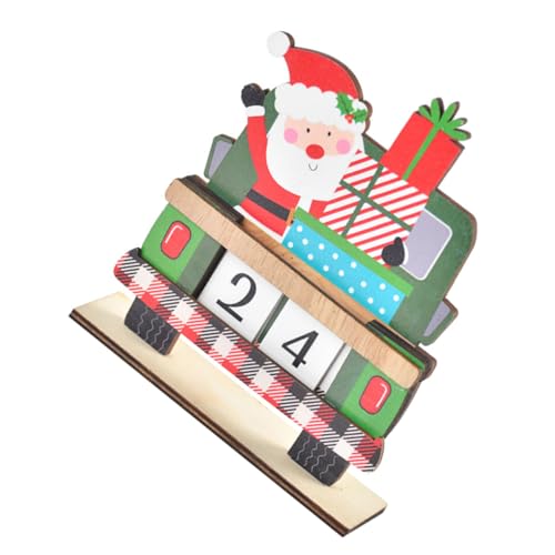 GALPADA Weihnachtlicher Adventskalender Holz Countdown Deko Ornament Bemalt Festliche Tischdekoration Grüner Wagen Teilig als Xmas und Festliche Wohnraumgestaltung GALPADA Weihnachtlicher Adventskalender Holz Countdown Deko Ornament Bemalt Festliche Tischdekoration Grüner Wagen Teilig als Xmas und Festliche Wohnraumgestaltung von GALPADA