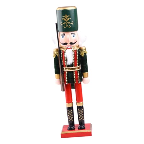 GALPADA Weihnachtlicher Holz Holzfigur Nutcracker mit Beweglichem Mund Traditionelle Tischdekoration Festlicher Nutcracker Soldat für Weihnachtsdeko Langlebige Desktop Figur als und GALPADA Weihnachtlicher Holz Holzfigur Nutcracker mit Beweglichem Mund Traditionelle Tischdekoration Festlicher Nutcracker Soldat für Weihnachtsdeko Langlebige Desktop Figur als und von GALPADA