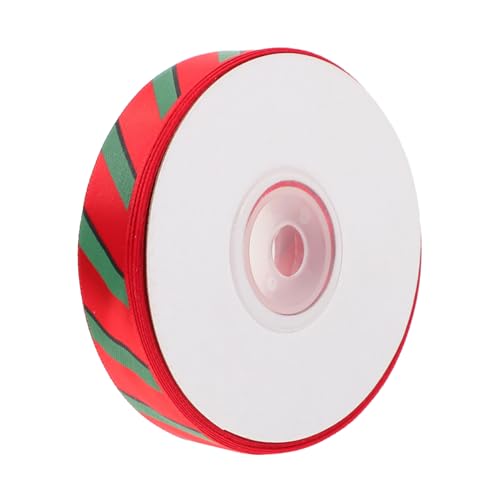 GALPADA Weihnachtliches Geschenkband Rot Grün Gestreift Dekoratives Schleifenband für Geschenkverpackung Weihnachtsbaumdeko DIY Bastelmaterial Hochwertiges Farbstabiles Geschenkband GALPADA Weihnachtliches Geschenkband Rot Grün Gestreift Dekoratives Schleifenband für Geschenkverpackung Weihnachtsbaumdeko DIY Bastelmaterial Hochwertiges Farbstabiles Geschenkband von GALPADA