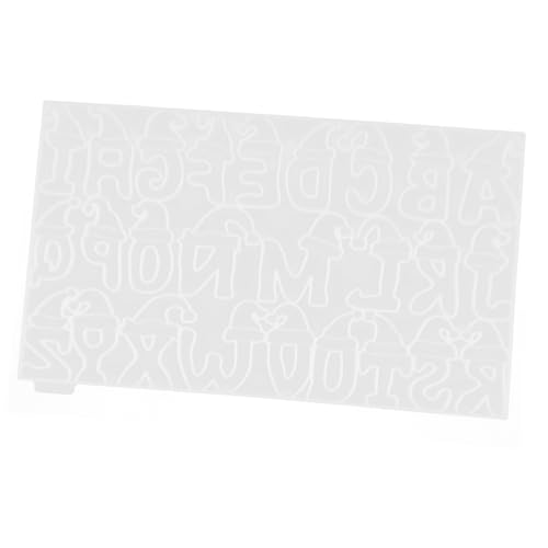 GALPADA Weihnachts Silikonform Buchstabenform DIY Schlüsselanhänger Anhänger Gießform für Xmas Dekoration Epoxidharz Basteln Silikonform für Englische Buchstaben von GALPADA