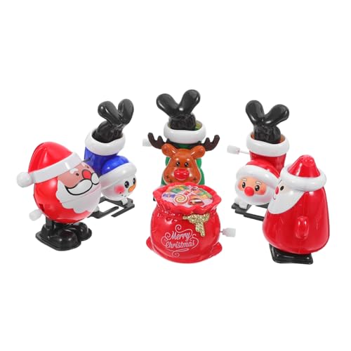 GALPADA Weihnachts-Wind-up-spielzeugen Witzige Santa Schneemann Und Rentier Für Junge Mädchen Charmante Geschenke Für Weihnachtsfeier Niedliche Tischspielzeuge Und Mitgebsel Für von GALPADA
