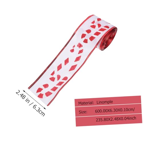 GALPADA Weihnachtsband Weiß mit Zuckerstangenmuster Dekoratives Geschenkband für Weihnachtsgeschenke Partydekoration Langlebiges Festliches Geschenkband für Baum und Basteln GALPADA Weihnachtsband Weiß mit Zuckerstangenmuster Dekoratives Geschenkband für Weihnachtsgeschenke Partydekoration Langlebiges Festliches Geschenkband für Baum und Basteln von GALPADA
