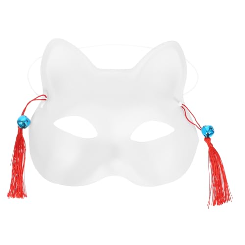 GALPADA Weiße DIY Tiermaske Blanko Fuchs Katzenmaske zum Bemalen Halloween Masquerade Party Cosplay Unbemalt Handbemalte Maske für Kreative Dekoration GALPADA Weiße DIY Tiermaske Blanko Fuchs Katzenmaske zum Bemalen Halloween Masquerade Party Cosplay Unbemalt Handbemalte Maske für Kreative Dekoration von GALPADA