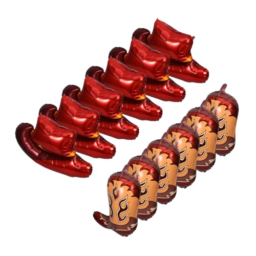 GALPADA Western Party Luftballons Cowboy Hut und Stiefel Folienballons Realistische Western Geburtstag Deko Aluminiumfolie Robust für Indoor Outdoor Cowgirl Themenfeier GALPADA Western Party Luftballons Cowboy Hut und Stiefel Folienballons Realistische Western Geburtstag Deko Aluminiumfolie Robust für Indoor Outdoor Cowgirl Themenfeier von GALPADA