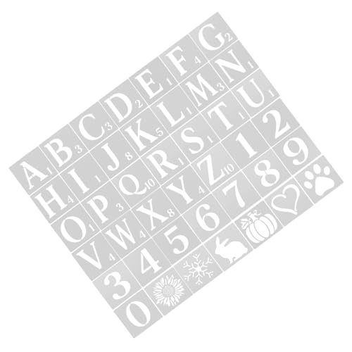 GALPADA Wiederverwendbare Buchstaben und Zahlenschablonen Set Hollow Design für Präzises Malen Alphabet Lernhilfe für DIY Zeichen und Bastelvorlagen Teiliges Kreativset GALPADA Wiederverwendbare Buchstaben und Zahlenschablonen Set Hollow Design für Präzises Malen Alphabet Lernhilfe für DIY Zeichen und Bastelvorlagen Teiliges Kreativset von GALPADA