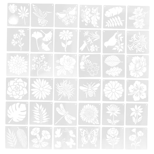 GALPADA Wiederverwendbare Wand Schablonen mit Filigranen Blumen und Blattmotiven Malvorlagen für DIY Heimdekoration Kreative Malvorlagen für Holz Leinwand und Bastelprojekte GALPADA Wiederverwendbare Wand Schablonen mit Filigranen Blumen und Blattmotiven Malvorlagen für DIY Heimdekoration Kreative Malvorlagen für Holz Leinwand und Bastelprojekte von GALPADA