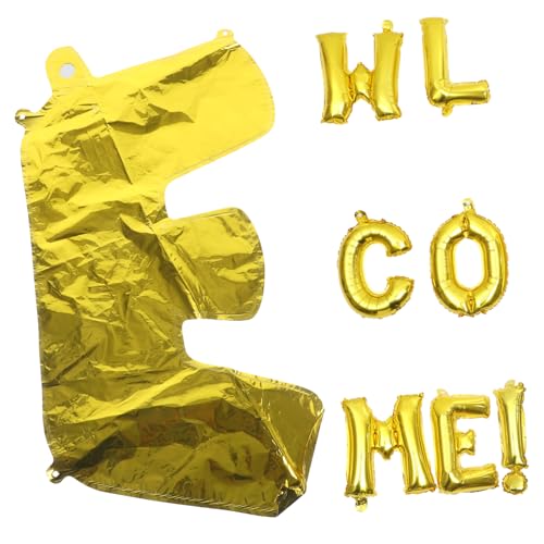 GALPADA Willkommens-folienballon Goldene Buchstaben Luftballons für Schulanfang Partydekoration Langlebig Einfach Aufzublasen für Willkommens Feierdeko GALPADA Willkommens-folienballon Goldene Buchstaben Luftballons für Schulanfang Partydekoration Langlebig Einfach Aufzublasen für Willkommens Feierdeko von GALPADA