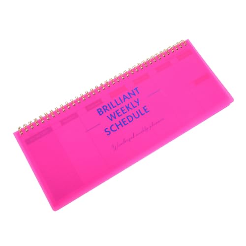 GALPADA Wochenplan Notiz Tagesplan Notizblock Organizer Agenda Notizbuch Universität Arbeit Wochenkalenderblock Wochenplanungsblock Wochenkalender Aufgabenheft Pink Iron von GALPADA