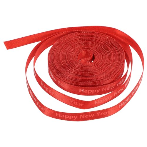 GALPADA Year Geschenkband Festliches Verpackungsband mit Klassischem Neujahrsdesign Schnittfestes Vielseitiges Dekoband für Weihnachtsbaum und Partydeko GALPADA Year Geschenkband Festliches Verpackungsband mit Klassischem Neujahrsdesign Schnittfestes Vielseitiges Dekoband für Weihnachtsbaum und Partydeko von GALPADA
