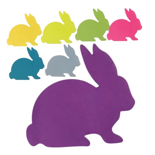 GALPADA -Zettel für einen kleinen Hasen Karikatur Kaninchen Mini Student Kind Osterhasen-Notizblock Pastell-Notizblöcke -Notizblock für Klassenzimmer Osterpartyzubehör Papier von GALPADA