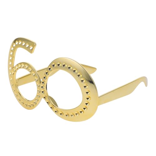 GALPADA digitale Brille Brillen zum 50. Geburtstag Partybrille zum 60. Geburtstag Neuartige Brillen-Foto-Requisiten Gläser Geburtstagsbrille Requisite Zahlen-Party-Brille Abs Golden GALPADA digitale Brille Brillen zum 50. Geburtstag Partybrille zum 60. Geburtstag Neuartige Brillen-Foto-Requisiten Gläser Geburtstagsbrille Requisite Zahlen-Party-Brille Abs Golden von GALPADA