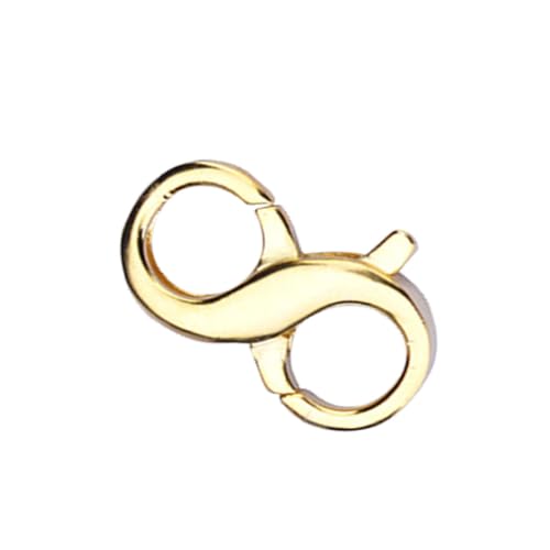 GALPADA doppelt öffnende Verschlüsse schmuck stecker Klaue Öffnung Karabinerverschlüsse verschlüsse für halsketten Schmuckverschluss Schmuckschnalle schmuck DIY verschluss Silber- Golden von GALPADA