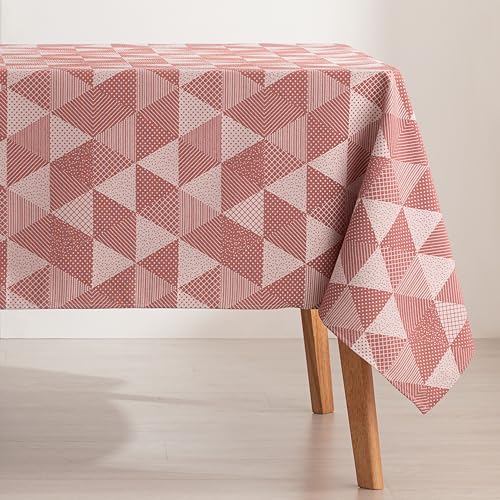 GAMUSI Tischdecke, schmutzabweisend, rechteckig, Jacquard, wasserdicht, 140 x 200 cm, Stoff, Farbe Ziegel, Atrium GAMUSI Tischdecke, schmutzabweisend, rechteckig, Jacquard, wasserdicht, 140 x 200 cm, Stoff, Farbe Ziegel, Atrium von GAMUSI