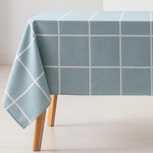 GAMUSI Tischdecke, schmutzabweisend, rechteckig, kariert, Jacquard, wasserdicht, 140 x 200 cm, Stoff, Wasserfarbe GAMUSI Tischdecke, schmutzabweisend, rechteckig, kariert, Jacquard, wasserdicht, 140 x 200 cm, Stoff, Wasserfarbe von GAMUSI