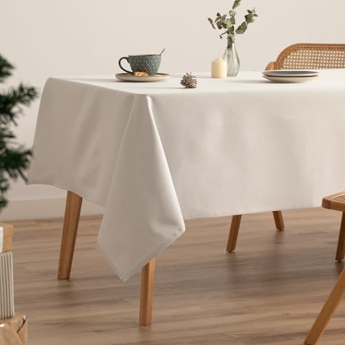 GAMUSI Weihnachtstischdecke, einfarbig, goldfarbener Faden, Esstisch, rechteckig, Weihnachtsdekoration, 140 x 300 cm, Grau/Silber GAMUSI Weihnachtstischdecke, einfarbig, goldfarbener Faden, Esstisch, rechteckig, Weihnachtsdekoration, 140 x 300 cm, Grau/Silber von GAMUSI