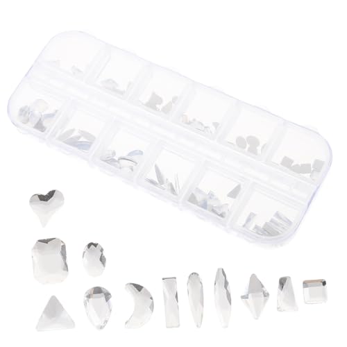 GANAZONO 1 Karton DIY Nagel Charms Sortiert Flache Strasssteine aus Robustem Langlebige Nail Art Dekorationen für Mädchen Selbstklebende Bastelperlen für Stilvolle Modische Nageldesigns GANAZONO 1 Karton DIY Nagel Charms Sortiert Flache Strasssteine aus Robustem Langlebige Nail Art Dekorationen für Mädchen Selbstklebende Bastelperlen für Stilvolle Modische Nageldesigns von GANAZONO