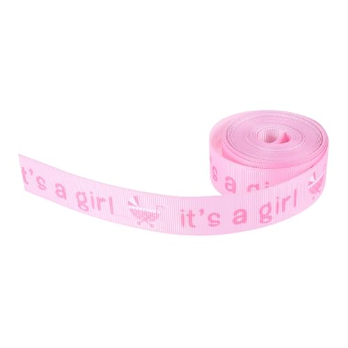 GANAZONO 1 Rolle Babypartyband Geschenkband Handgefertigte Bänder Band Zum Basteln Boy Ribbon Bänder Für Jungen Band Für Blumen Dekoratives Wickelband Babyband Stoffband Polyester Rosa GANAZONO 1 Rolle Babypartyband Geschenkband Handgefertigte Bänder Band Zum Basteln Boy Ribbon Bänder Für Jungen Band Für Blumen Dekoratives Wickelband Babyband Stoffband Polyester Rosa von GANAZONO
