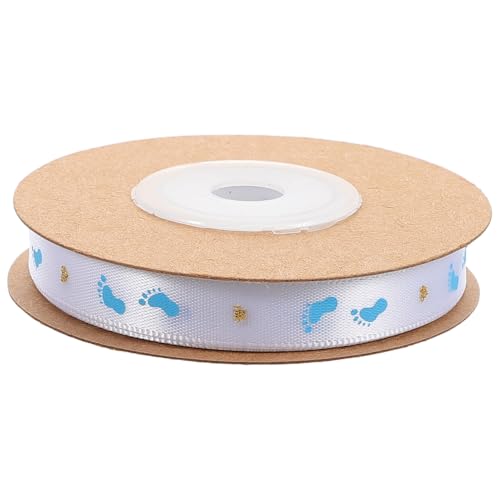GANAZONO 1 Rolle Gold Stempelband Geschenkband zum Geburtstag Feierbänder Fußabdruckmusterband Alles zum Geburtstag Ribbon Bastelband Babypartyband Polyester Himmelblau GANAZONO 1 Rolle Gold Stempelband Geschenkband zum Geburtstag Feierbänder Fußabdruckmusterband Alles zum Geburtstag Ribbon Bastelband Babypartyband Polyester Himmelblau von GANAZONO