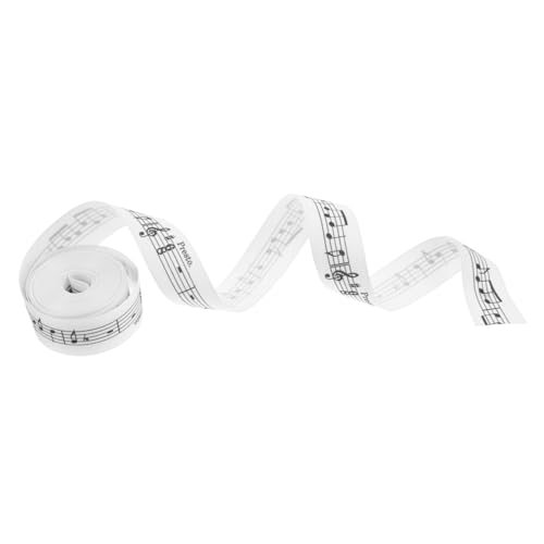 GANAZONO 1 Rolle Packband Vorhanden Dekoratives Band Musiknotenband Verpackungsband Für Bänder Für Handwerk Geschenkband Zum Verpacken Präsentieren Sie Wickelbänder Weiß Polyester GANAZONO 1 Rolle Packband Vorhanden Dekoratives Band Musiknotenband Verpackungsband Für Bänder Für Handwerk Geschenkband Zum Verpacken Präsentieren Sie Wickelbänder Weiß Polyester von GANAZONO