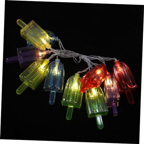 GANAZONO 1.5M LED Eiscreme Lichterkette mit Bunten Leds Batteriebetrieben Dekoration für Kinderzimmer Partys und Sommerfeiern eine Fröhliche GANAZONO 1.5M LED Eiscreme Lichterkette mit Bunten Leds Batteriebetrieben Dekoration für Kinderzimmer Partys und Sommerfeiern eine Fröhliche von GANAZONO