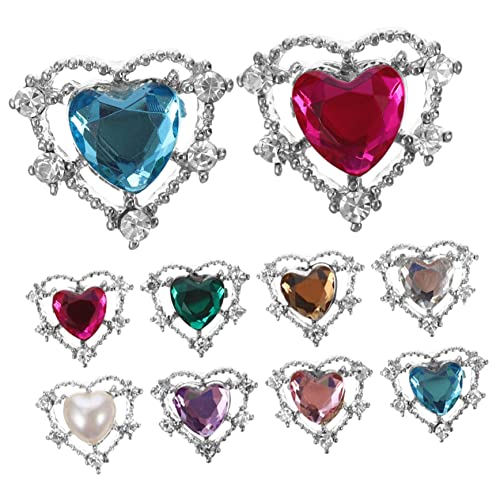 GANAZONO 10 Stück Teiliges Bunte Nagelkunst Charms Herzform DIY Schmuckzubehör für Nagelstudios und Heimgebrauch für Natürliche und Künstliche Nägel Zufällige Farbe Zufällige Farbe GANAZONO 10 Stück Teiliges Bunte Nagelkunst Charms Herzform DIY Schmuckzubehör für Nagelstudios und Heimgebrauch für Natürliche und Künstliche Nägel Zufällige Farbe Zufällige Farbe von GANAZONO